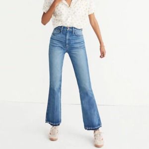 Madewell Rigid Flare Jeans - Drop Hem Edition